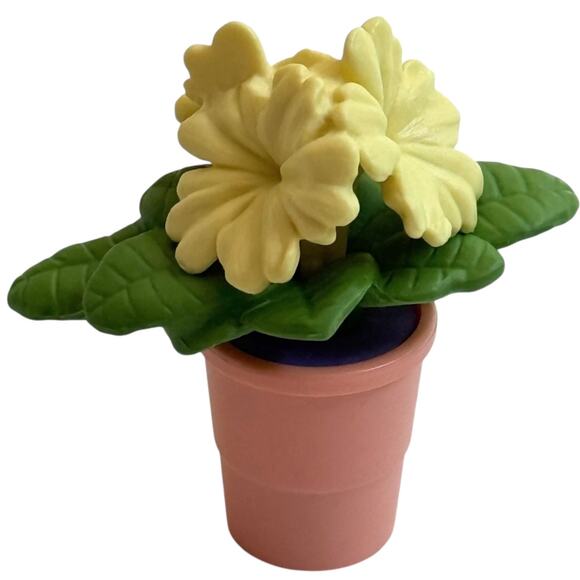 NEW American Girl Garden FLOWERS & PLANT POT Yellow Peach 2pc Doll Accessory Set - Picture 6 of 8